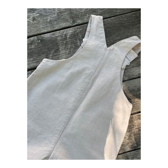 Kimbaloo Shortalls Overalls Linen Cotton Bunnies Sz 12M Easter Pastel - Picture 11 of 13